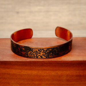 Pulsera de Cobre teñida al ácido